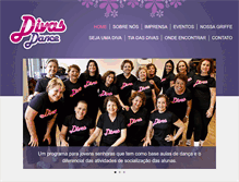 Tablet Screenshot of divasdance.com.br